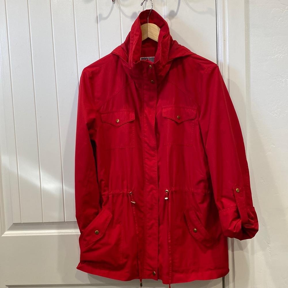 JM Collection Rain Jacket Size M - Picture 3 of 8